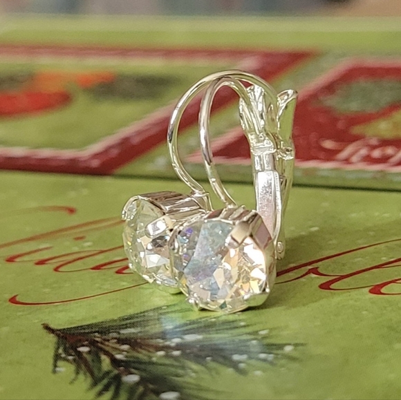 Austrian Crystal Earrings in Silver - Picture 8 of 9